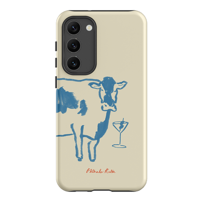Mootini Blue Printed Phone Cases Samsung Galaxy S23 Plus / Armoured by Phthalo Ruth - The Dairy