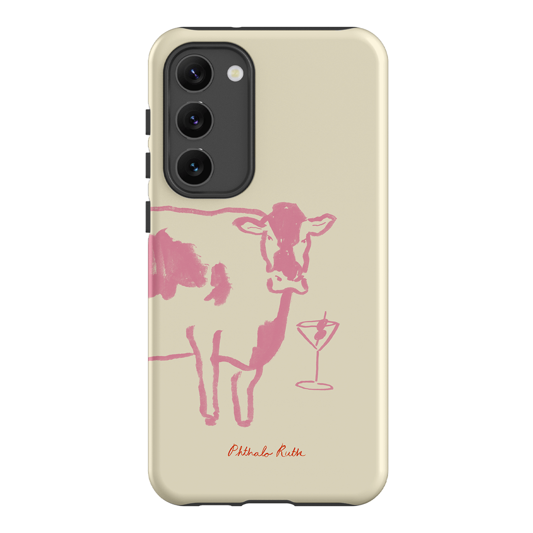 Mootini Pink Printed Phone Cases Samsung Galaxy S23 Plus / Armoured by Phthalo Ruth - The Dairy
