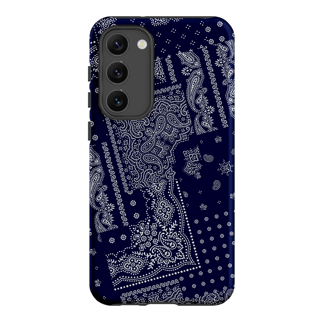 Paisley Indigo Printed Phone Cases Samsung Galaxy S23 Plus / Armoured by The Dairy - The Dairy