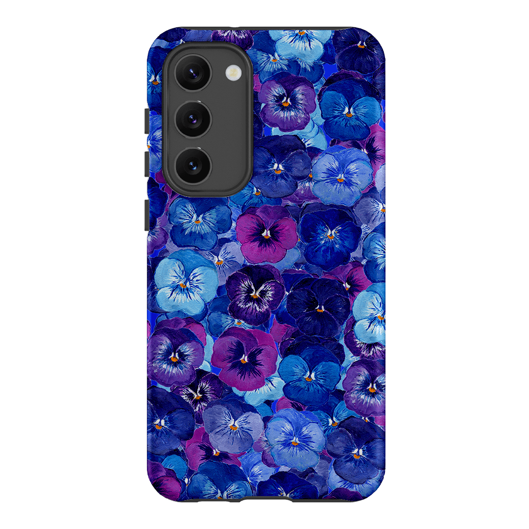 Pansy Jumble Printed Phone Cases Samsung Galaxy S23 Plus / Armoured by Kayla Henley - The Dairy