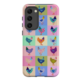 Pastel Chickens Printed Phone Cases Samsung Galaxy S23 Plus / Armoured by Kayla Henley - The Dairy