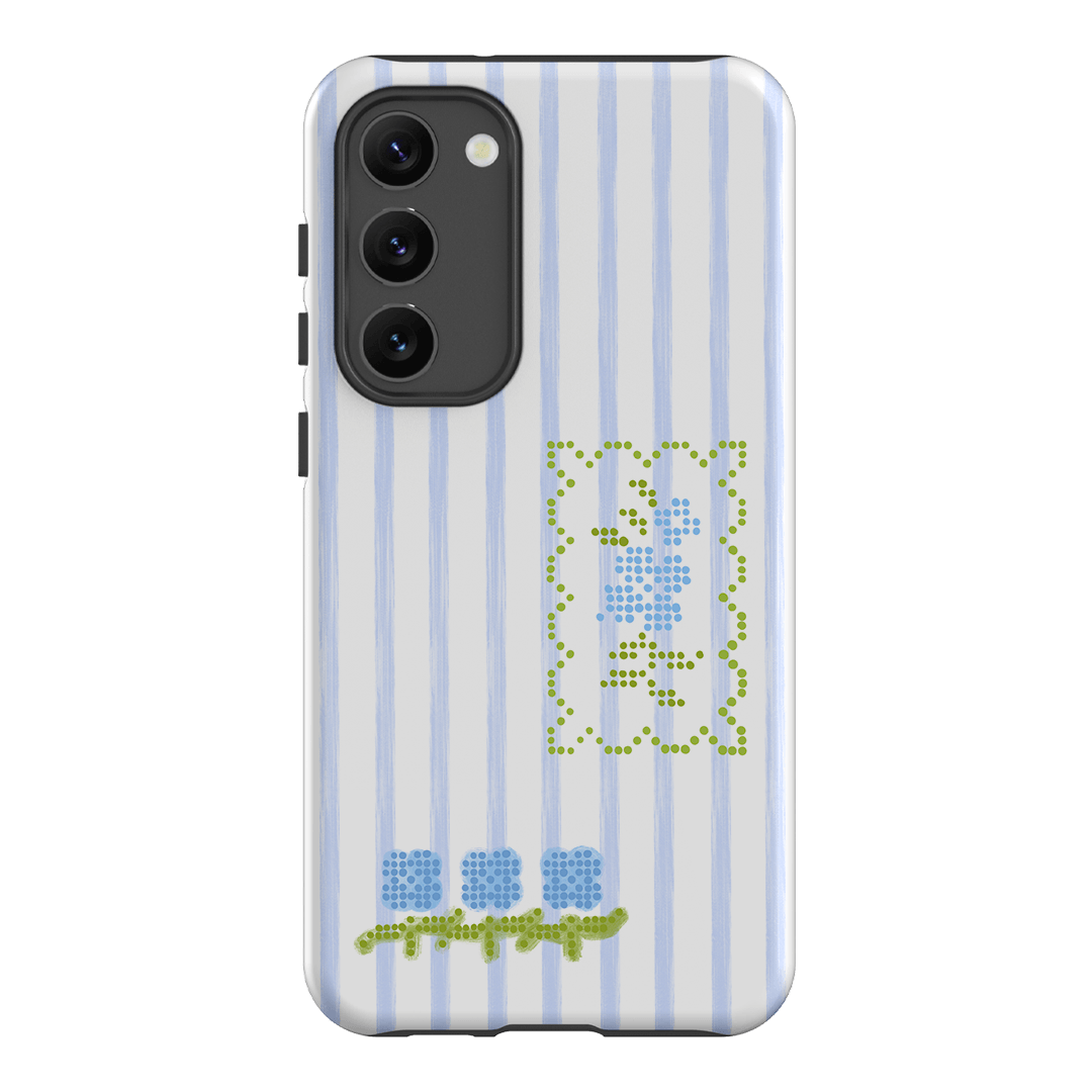 Patchwork Blue Printed Phone Cases Samsung Galaxy S23 Plus / Armoured by Kayla Carr - The Dairy