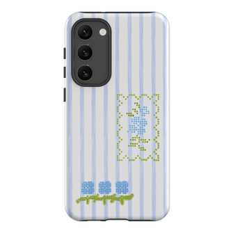Patchwork Blue Printed Phone Cases Samsung Galaxy S23 Plus / Armoured by Kayla Carr - The Dairy