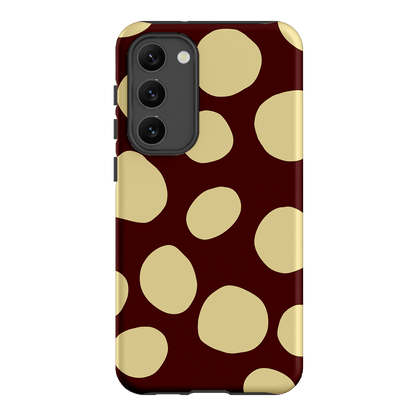 Pebbles Burgundy Butter Printed Phone Cases Samsung Galaxy S23 Plus / Armoured by Veronica Tucker - The Dairy
