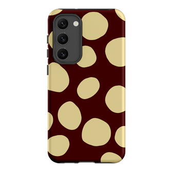 Pebbles Burgundy Butter Printed Phone Cases Samsung Galaxy S23 Plus / Armoured by Veronica Tucker - The Dairy