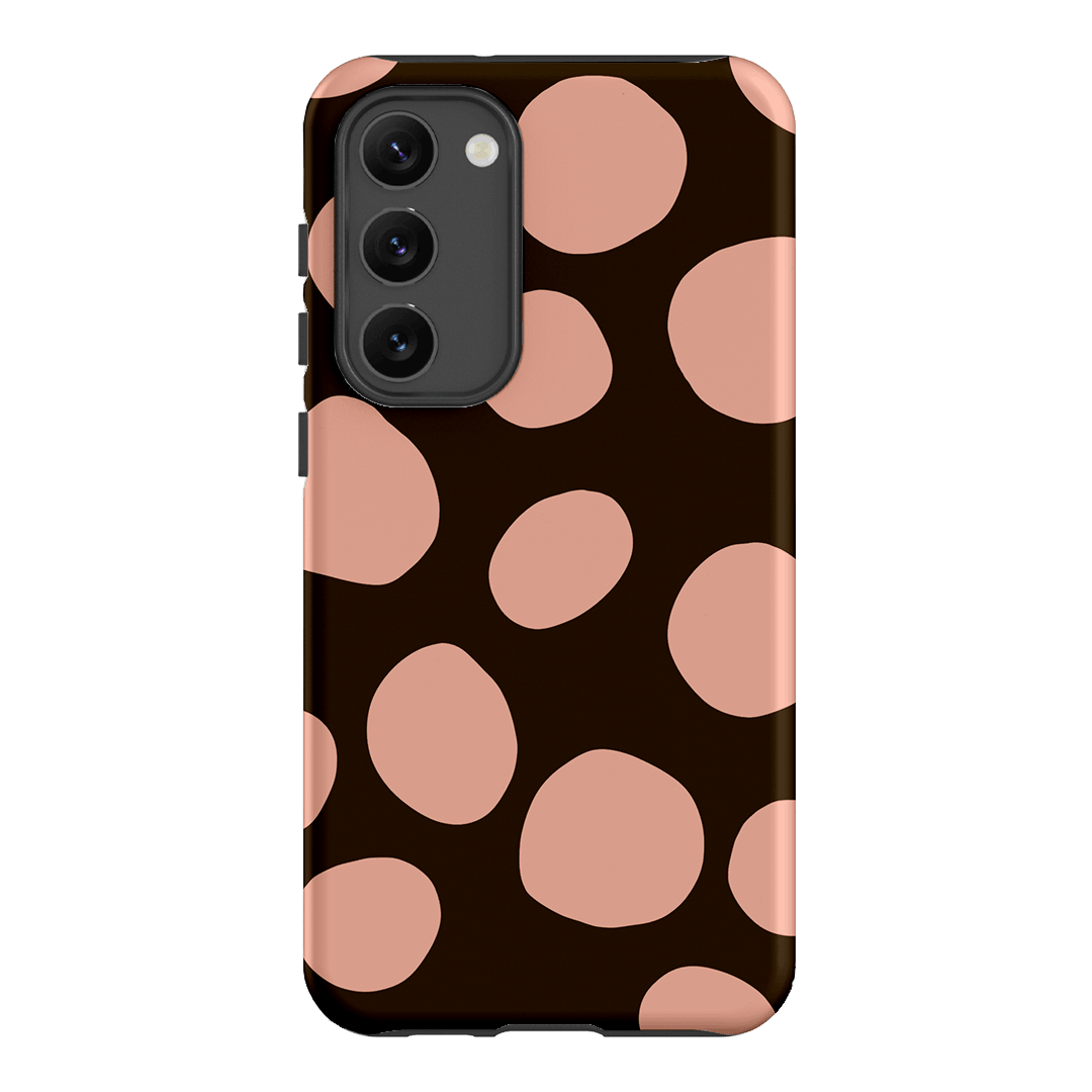 Pebbles Chocolate Pink Printed Phone Cases Samsung Galaxy S23 Plus / Armoured by Veronica Tucker - The Dairy