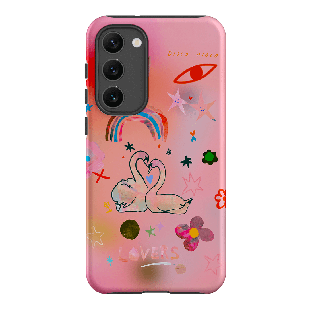 Pink Swan Printed Phone Cases Samsung Galaxy S23 Plus / Armoured by Kate Eliza - The Dairy