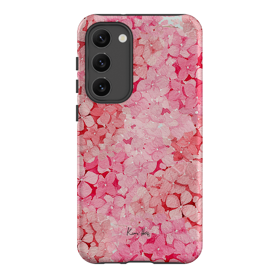 Hydrangea Pink Printed Phone Cases Samsung Galaxy S23 Plus / Armoured by Kerrie Hess - The Dairy