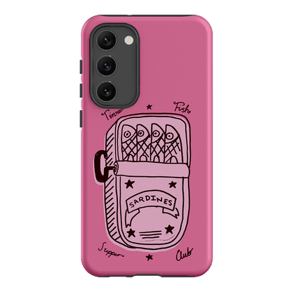 Sardine Social Pink Printed Phone Cases Samsung Galaxy S23 Plus / Armoured by The Dairy - The Dairy