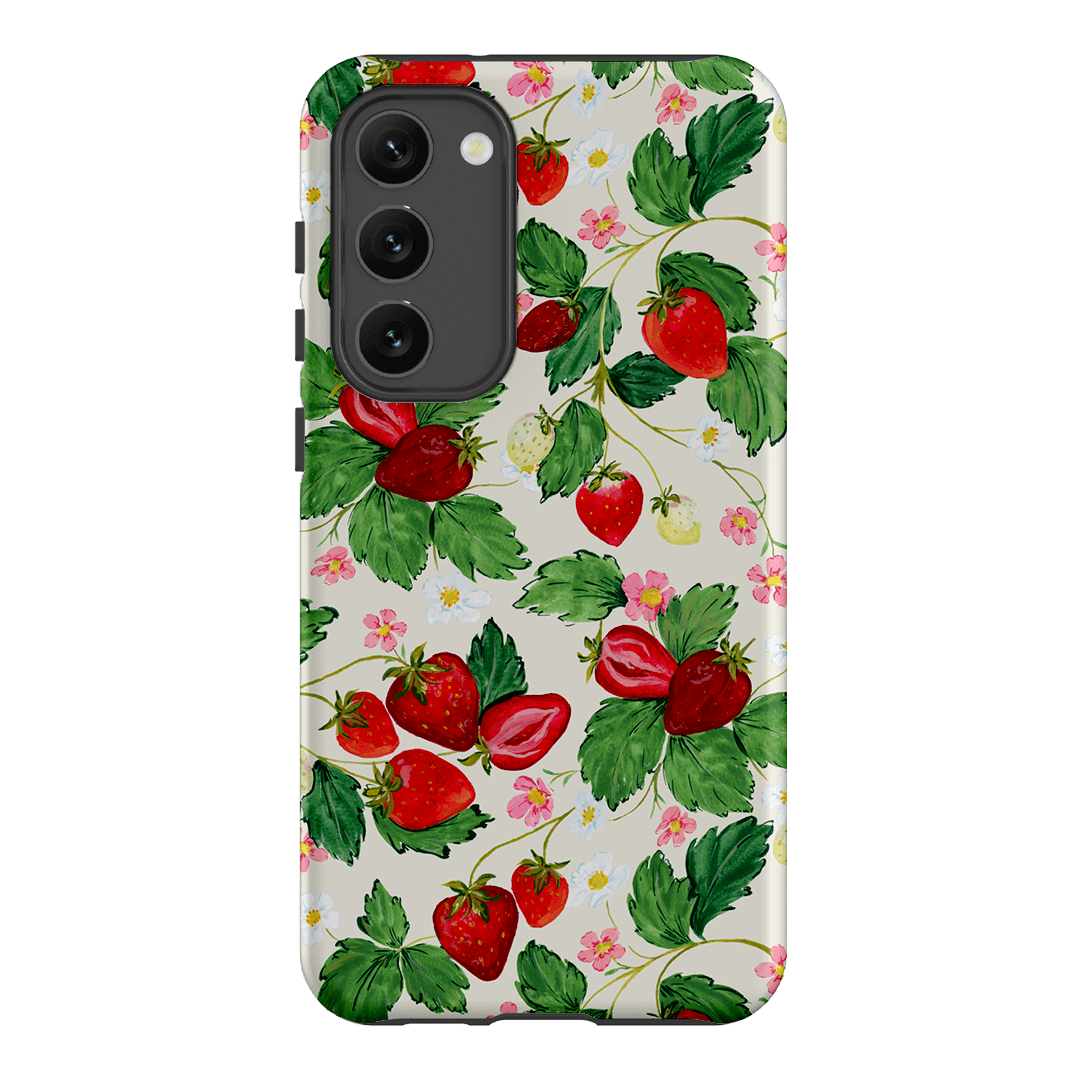 Strawberry Patch Printed Phone Cases Samsung Galaxy S23 Plus / Armoured by Ellie Mae - The Dairy
