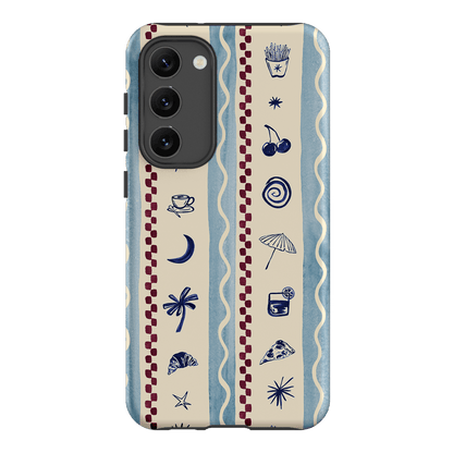 Summer Snacks Blue Printed Phone Cases Samsung Galaxy S23 Plus / Armoured by Charlie Taylor - The Dairy