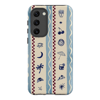 Summer Snacks Blue Printed Phone Cases Samsung Galaxy S23 Plus / Armoured by Charlie Taylor - The Dairy