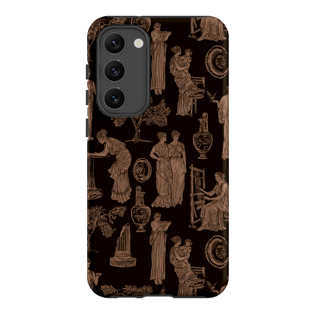 Symposium Burnt Umber Printed Phone Cases Samsung Galaxy S23 Plus / Armoured by Veronica Tucker - The Dairy