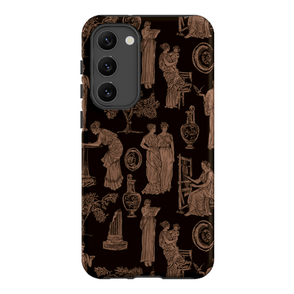 Symposium Burnt Umber Printed Phone Cases Samsung Galaxy S23 Plus / Armoured by Veronica Tucker - The Dairy