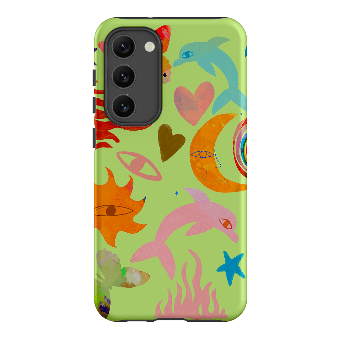 Tattoos Green Printed Phone Cases Samsung Galaxy S23 Plus / Armoured by Kate Eliza - The Dairy