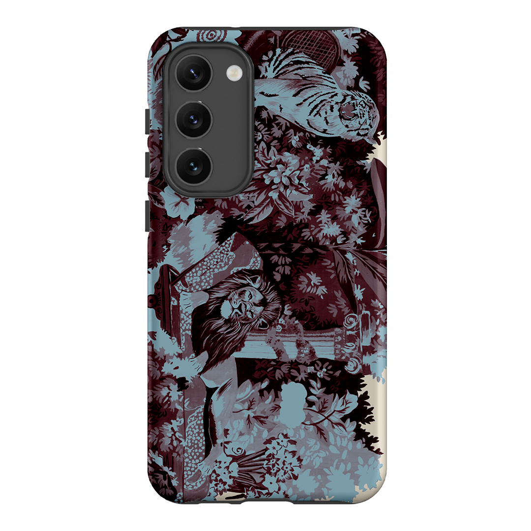 Tippi Blue Printed Phone Cases Samsung Galaxy S23 Plus / Armoured by Desmond & Dempsey - The Dairy