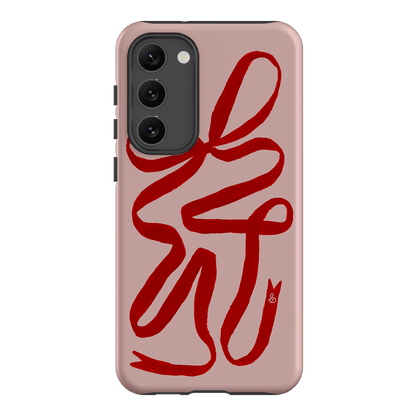 Valentine Ribbon Printed Phone Cases Samsung Galaxy S23 Plus / Armoured by Jasmine Dowling - The Dairy