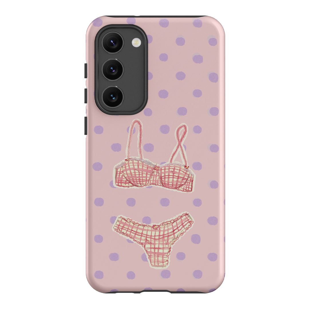 Vintage Gingham Printed Phone Cases Samsung Galaxy S23 Plus / Armoured by Kayla Carr - The Dairy