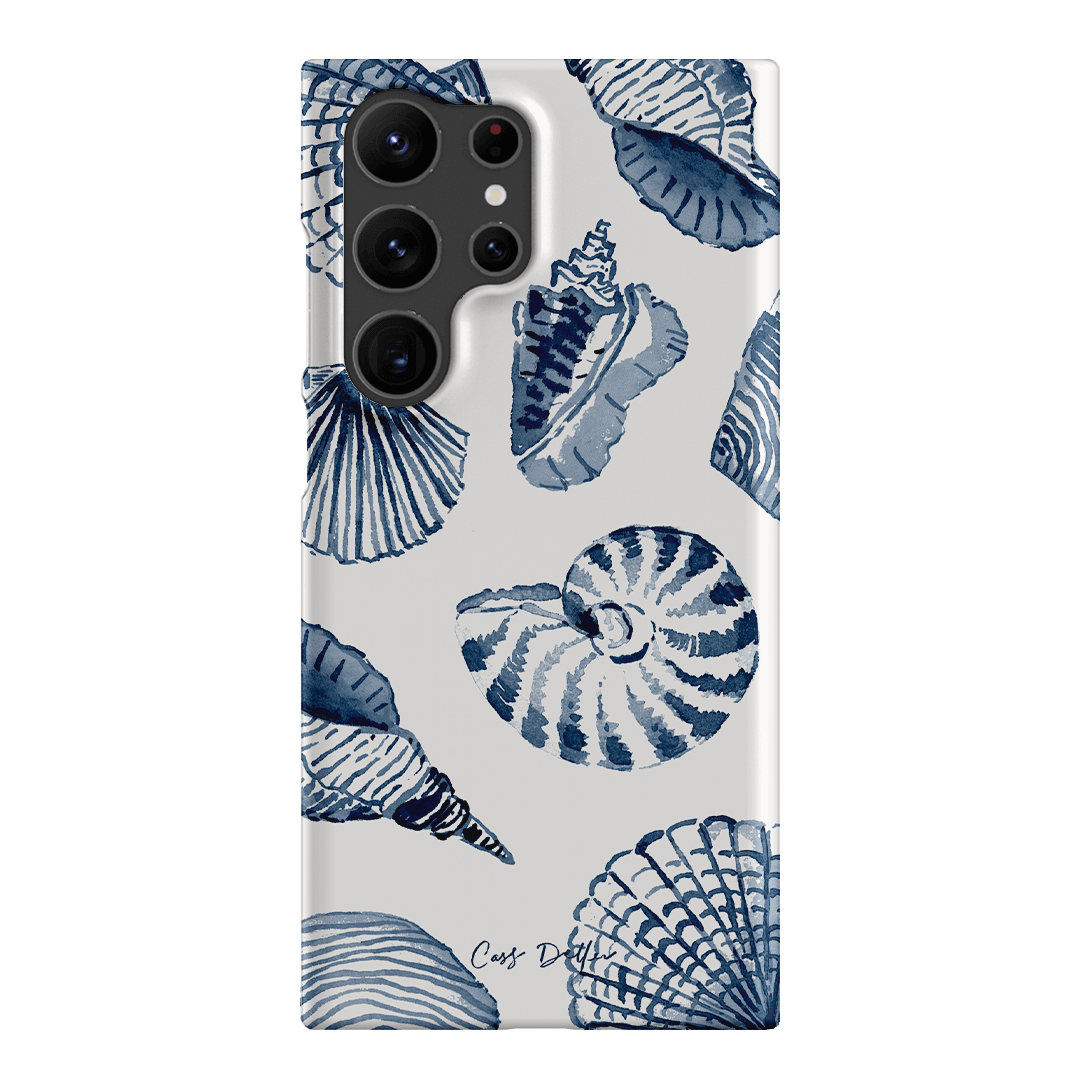 Blue Shells Printed Phone Cases Samsung Galaxy S23 Ultra / Snap by Cass Deller - The Dairy