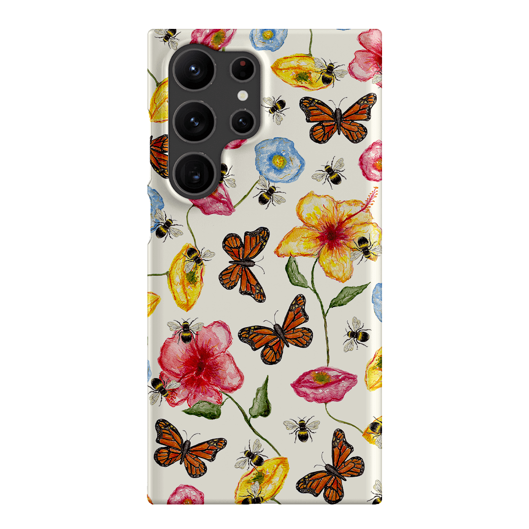 Butterflies & Bees Printed Phone Cases Samsung Galaxy S23 Ultra / Snap by BG. Studio - The Dairy