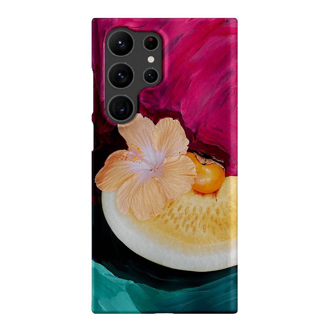 Hibiscus Melon Printed Phone Cases Samsung Galaxy S23 Ultra / Snap by Nicole Nelius - The Dairy