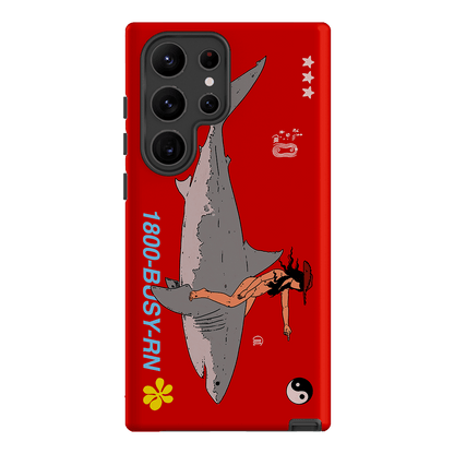 1800-Busy Rn in Red Printed Phone Cases Samsung Galaxy S23 Ultra / Armoured by Easty Beasty - The Dairy