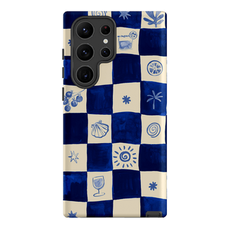 Afternoon Mezze Azure Printed Phone Cases Samsung Galaxy S23 Ultra / Armoured by Charlie Taylor - The Dairy