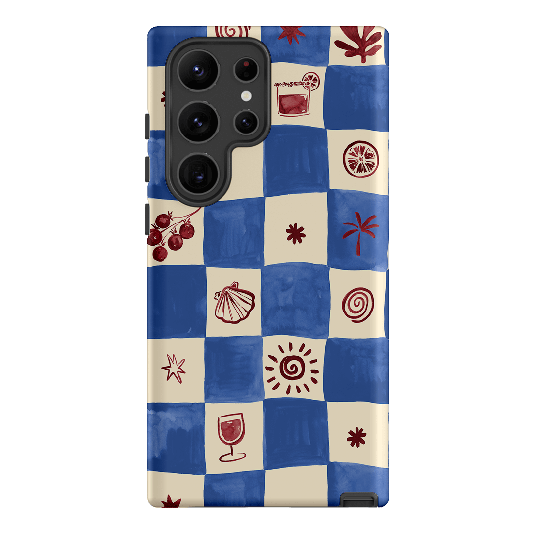 Afternoon Mezze Cornflower Printed Phone Cases Samsung Galaxy S23 Ultra / Armoured by Charlie Taylor - The Dairy