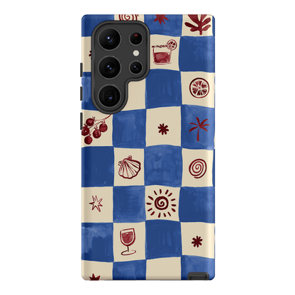 Afternoon Mezze Cornflower Printed Phone Cases Samsung Galaxy S23 Ultra / Armoured by Charlie Taylor - The Dairy