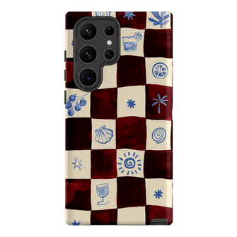 Afternoon Mezze Maroon Printed Phone Cases Samsung Galaxy S23 Ultra / Armoured by Charlie Taylor - The Dairy