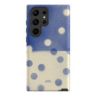 Bleu Polka Dot Printed Phone Cases Samsung Galaxy S23 Ultra / Armoured by Jasmine Dowling - The Dairy