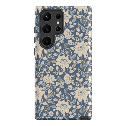 Blue Garden Printed Phone Cases Samsung Galaxy S23 Ultra / Armoured by Kasiags Art - The Dairy