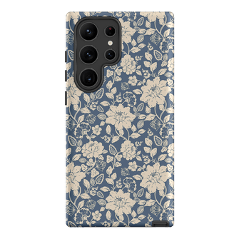 Blue Garden Printed Phone Cases Samsung Galaxy S23 Ultra / Armoured by Kasiags Art - The Dairy