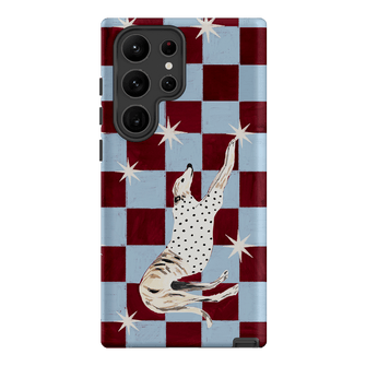 Check Greyhound Blue Printed Phone Cases Samsung Galaxy S23 Ultra / Armoured by Lisa Hu - The Dairy