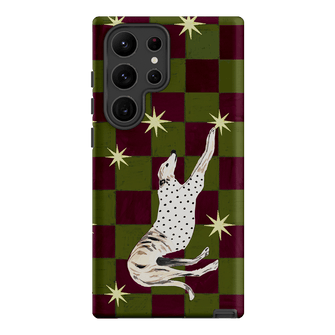 Check Greyhound Green Printed Phone Cases Samsung Galaxy S23 Ultra / Armoured by Lisa Hu - The Dairy