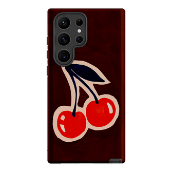 Cherries Printed Phone Cases Samsung Galaxy S23 Ultra / Armoured by Studio Bon - The Dairy