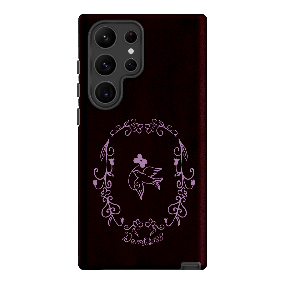 Darling Burgundy Printed Phone Cases by The Dairy - The Dairy