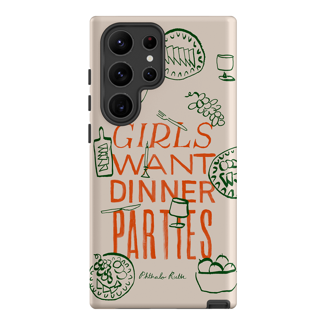 Dinner Parties Printed Phone Cases Samsung Galaxy S23 Ultra / Armoured by Phthalo Ruth - The Dairy