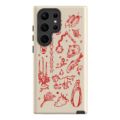 Dreamcore Cream Printed Phone Cases Samsung Galaxy S23 Ultra / Armoured by Easty Beasty - The Dairy