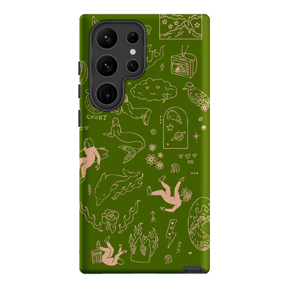 Easty Flash Green Printed Phone Cases Samsung Galaxy S23 Ultra / Armoured by Easty Beasty - The Dairy