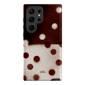 Espresso Polka Dot Printed Phone Cases Samsung Galaxy S23 Ultra / Armoured by Jasmine Dowling - The Dairy