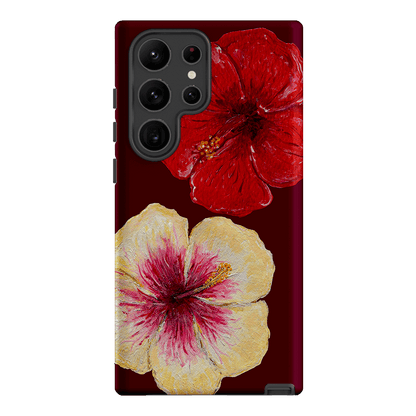 Hibiscus Flower Printed Phone Cases Samsung Galaxy S23 Ultra / Armoured by BG. Studio - The Dairy