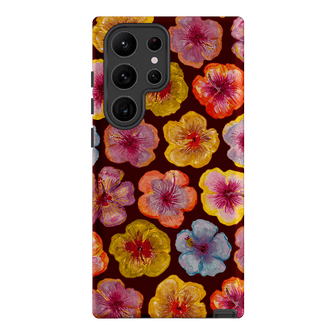 Hibiscus Holiday Rouge Printed Phone Cases Samsung Galaxy S23 Ultra / Armoured by BG. Studio - The Dairy