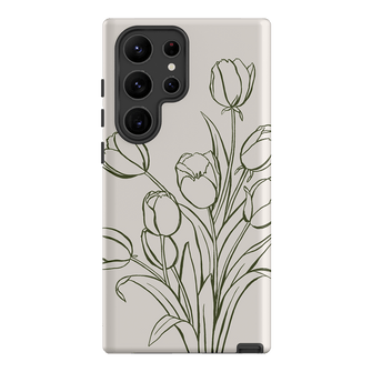 Inked Tulips Printed Phone Cases Samsung Galaxy S23 Ultra / Armoured by Typoflora - The Dairy