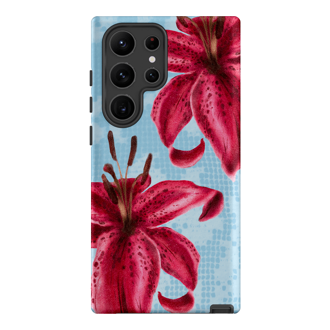 Lillies Printed Phone Cases Samsung Galaxy S23 Ultra / Armoured by Sally Hungerford - The Dairy