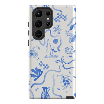 Mediterranean Wave Printed Phone Cases Samsung Galaxy S23 Ultra / Armoured by Charlie Taylor - The Dairy