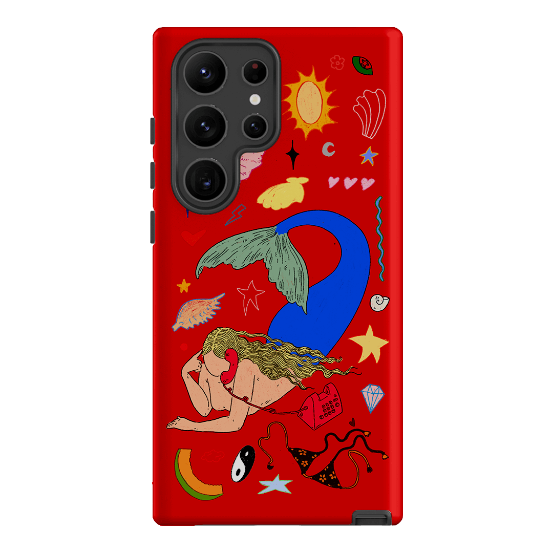 Mermaid Salad Scarlet Printed Phone Cases Samsung Galaxy S23 Ultra / Armoured by Easty Beasty - The Dairy