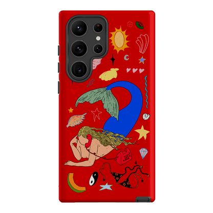Mermaid Salad Scarlet Printed Phone Cases Samsung Galaxy S23 Ultra / Armoured by Easty Beasty - The Dairy