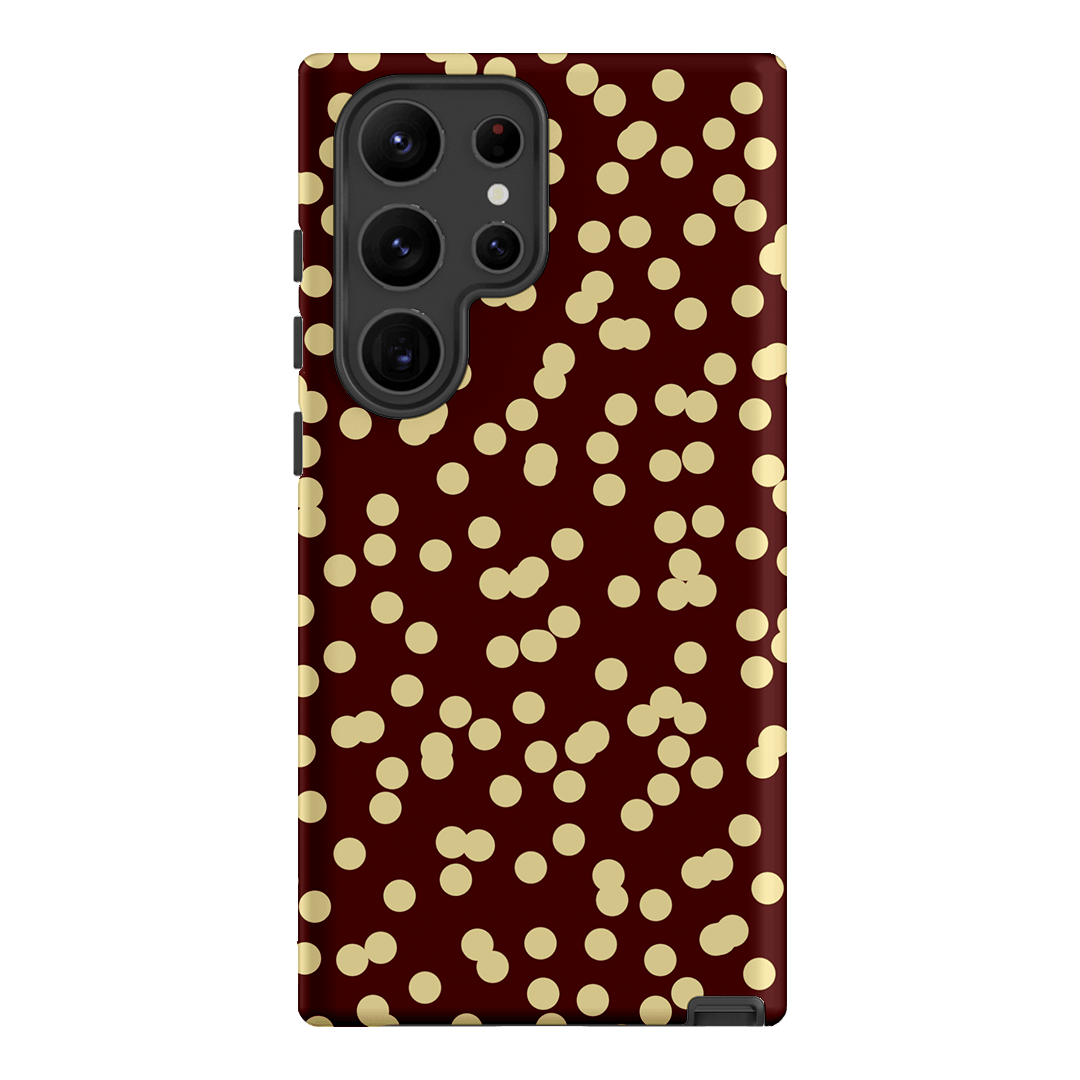 Mini Confetti Burgundy Butter Printed Phone Cases Samsung Galaxy S23 Ultra / Armoured by Veronica Tucker - The Dairy