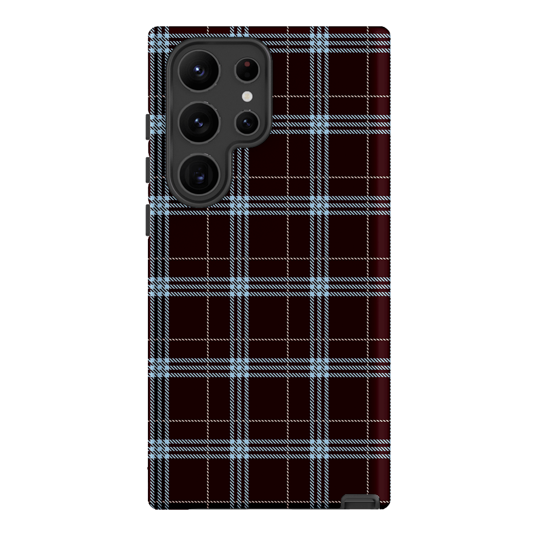 Mocha Plaid Printed Phone Cases Samsung Galaxy S23 Ultra / Armoured by The Dairy - The Dairy